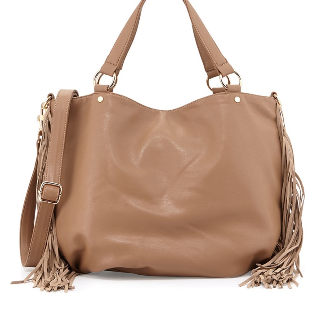 Deux Lux boho camel tote bag